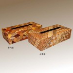箱根寄木細工 ティッシュケース 貼りティッシュケース（古代裂・小寄木 