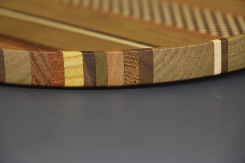 箱根寄木細工 お盆・お皿 ムク8寸仁取盆（シマ） | 寄木オンラインショップ