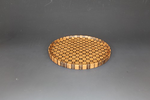 箱根寄木細工 お盆・お皿 ムク9寸仁取盆（アジロ） | 寄木オンライン