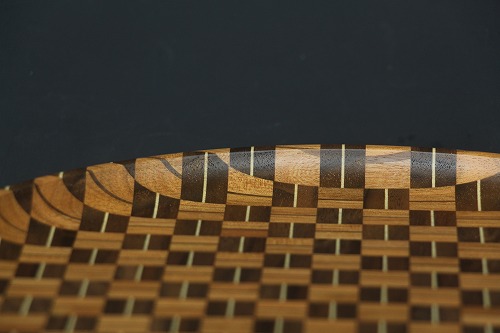 箱根寄木細工 お盆・お皿 ムク9寸仁取盆（アジロ） | 寄木オンライン